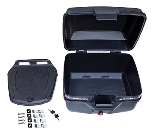 Bauleto 35 Litros Tracker Preto Stoned Moto