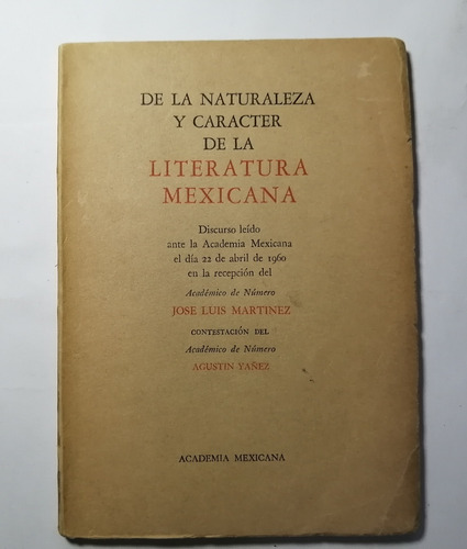 José  Luis Martínez Literatura Mexicana Firmado X Autor