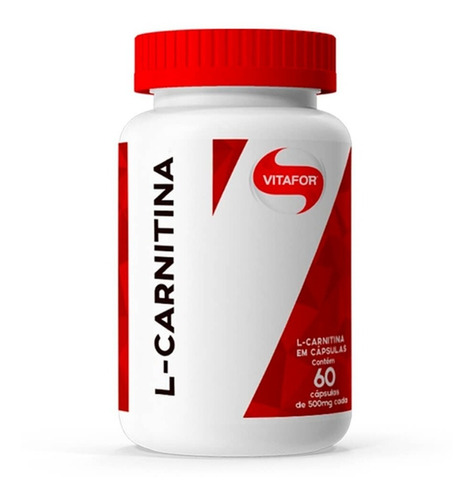 L-carnitina 60 Caps - Emagrecedor - Vitafor 