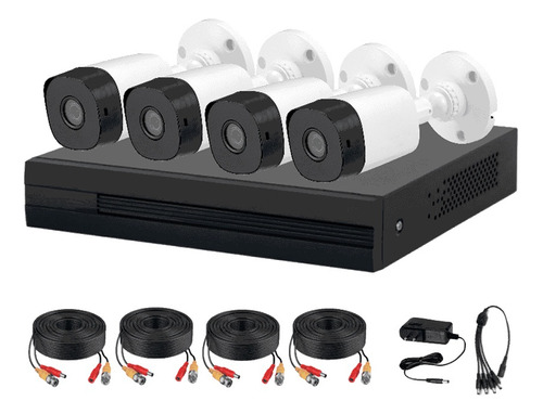 Kit 4 Dahua De Vigilancia Camaras Bullet Y Dvr Xvr1b04-i1