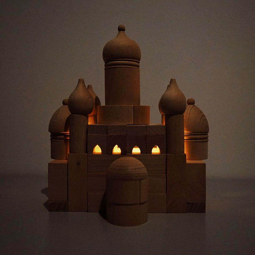 Juego De 55 Piezas De Bloques De Construcción De Castillo
