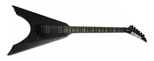 Guitarra Kramer Nite Flying V Fr negra satinada, color: negro, material del diapasón: madera de arce, guía manual: mano derecha