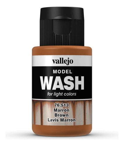 Vallejo Model Wash Lavado Marron 76513 Efecto La Plata