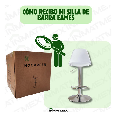 Banco Eames 3 Piezas Moderno Taburete Para Barra