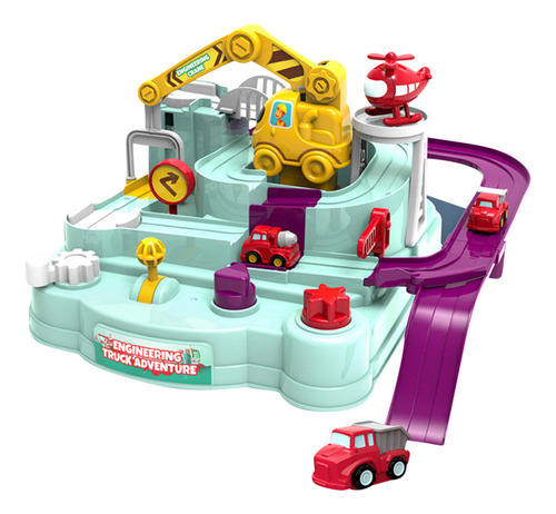 Set De Coches De Carreras Mechanical Adventure Para Niños Pe