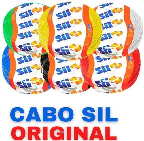 Cabo Flexível Sil 2,5mm 100 Mts - Escolha A Cor