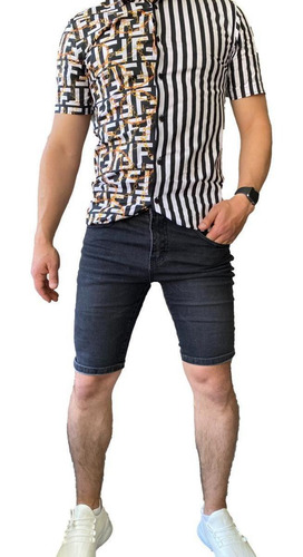 Imagen 4 de 5 de Camisa Elasticada Manga Corta Diseño