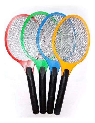 Raqueta Paleta Mata Mosquitos Moscas Recargable Usb + Cable Color Celeste