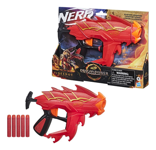 Nerf Dragonpower Fireshot Dart Blaster, Inspirado En Mazmorr