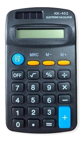 Calculadora de bolsillo negra Kk-402