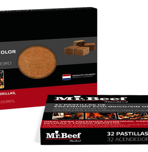 32 Pastillas Iniciador De Fuego Ecologico Parrilla Sin Olor