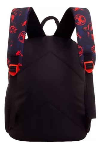 Combo Escolar Morral + Cartuchera Spiderman Negro Marca Capi