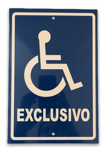 Letrero Discapacitado Señalamiento Reflejante Discapacidad