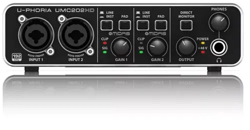 comprar Interface De Audio Behringer U-phoria Umc202 Hd