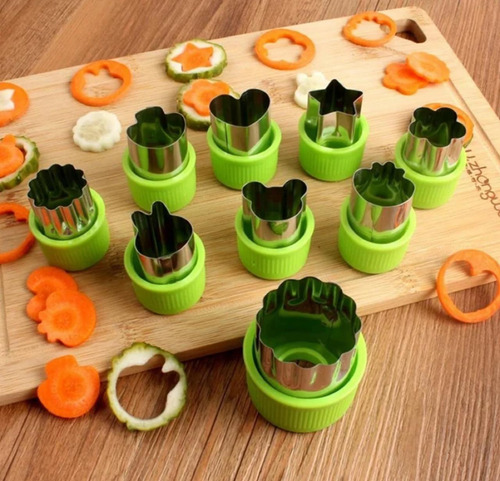 Mini Cortadores Moldes De Galletas Frutas Verduras Masas