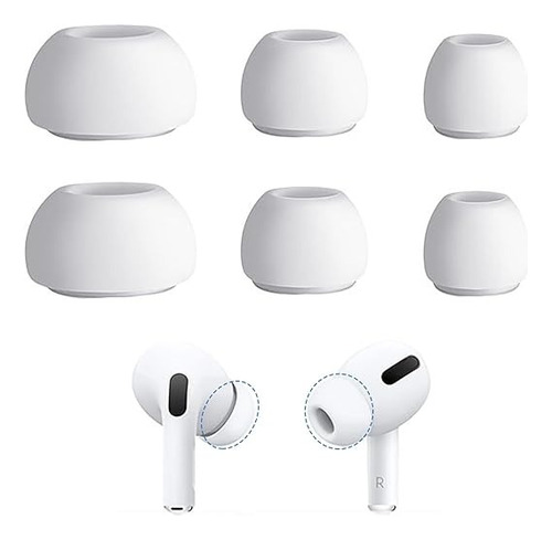 3 Pares Almohadillas Para AirPods Pro Silicon Compatibles