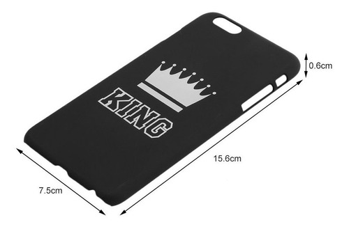 Moda King Queen Lovers Telefone Móvel Pc Scrub Capa Su