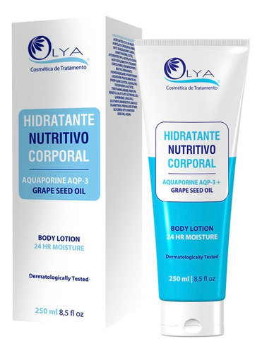  Hidratante Corporal Olya  - Aquaporine E Grape Seed Oil