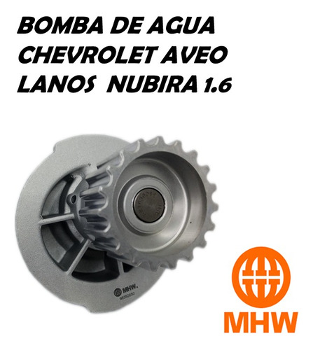 Bomba De Agua Chevrolet Aveo Lanos Nubira 1.6