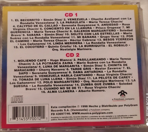 2 Cds Serie 32, Venezuela Y Sus Canciones