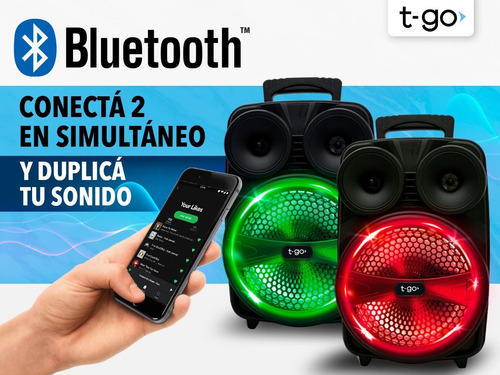 Parlante Karaoke Bluetooth Potente 3000wts Luces + Micrófono