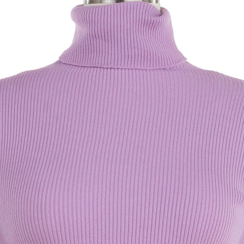 Imagen 4 de 7 de Sueter Cuello Tortuga Tejido Fino Canale Strech Ligero Suave