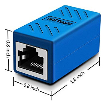 Cable Ethernet En Línea Cat 7/cat 6/cat 5e Con Acoplador Rj4