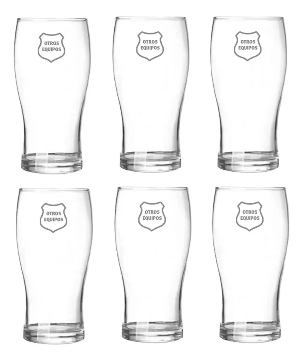 Vaso Pinta Grabado Personalizado Rigolleau 540ml X 6 Color Otros Equipos