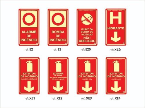 Kit 41 Placas Fotoluminescente Personalizado