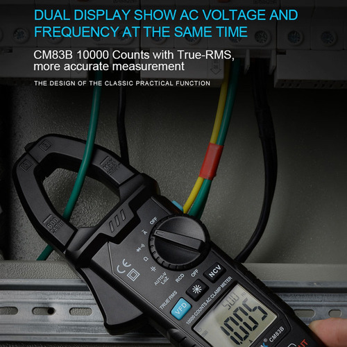 Pinza Amperimétrica Datos Voltaje Ncv Ac Probador 600v Corri