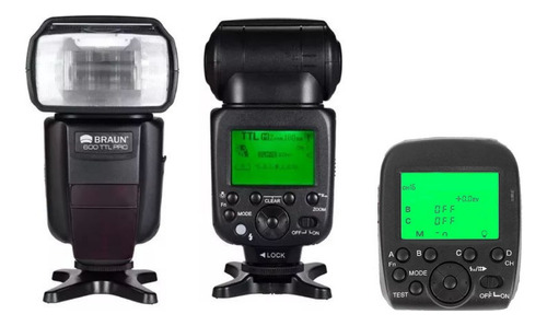 Kit Flash Braun 600ttl Pro + Transmisor G1 Camaras Sony Entr