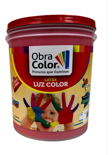 Pintura Látex Color Premium Interior Exterior X 4 Litros Color Rojo knock Out