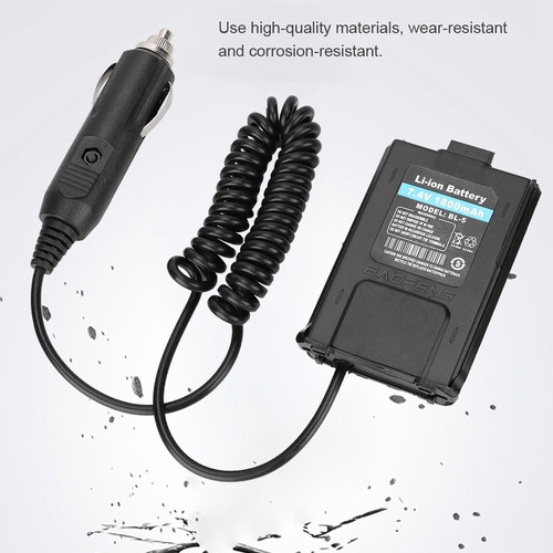 Adaptador De Cargador De Coche De 12 V Para Radio Baofeng Uv