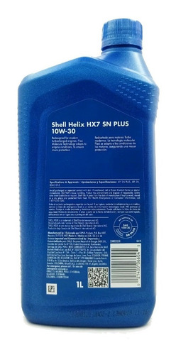 Imagen 3 de 5 de Aceite 10w30 Semi Sintetico Shell Original Helix Hx7 Sellado
