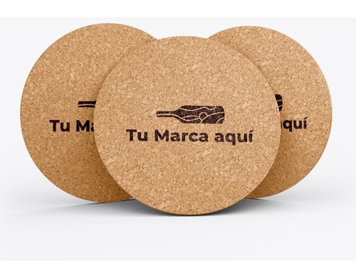 Posavasos De Corcho Personalizados Con Su Logo