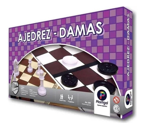 Juego De Mesa 2 En 1 Ajedrez Y Damas 