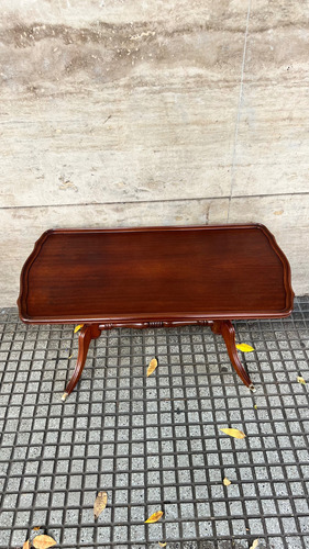 Mesa Ratona De Sala Sheraton Doble Pata Marrón (Usado)
