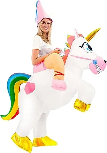 KOOY Disfraz inflable de caballo disfraces de Halloween para hombres  adultos mujeres