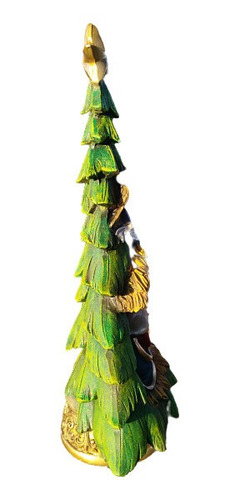 Imagen 3 de 3 de Escultura Árbol De Navidad 30cm Y Misterio. Navideño.