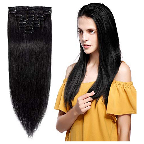 Extensiones De Cabello Humano 100% Remy De 8 A 24 Pulgadas,