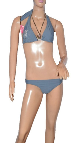 Cocot Bikini Color Gris Con Mariposa Promo