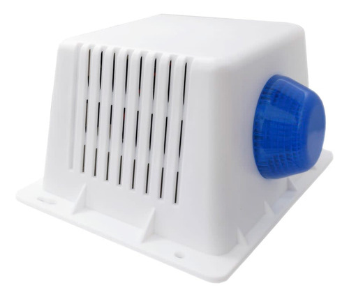 Sirena 20w Con Gabinete Plástico Y Baliza Azul