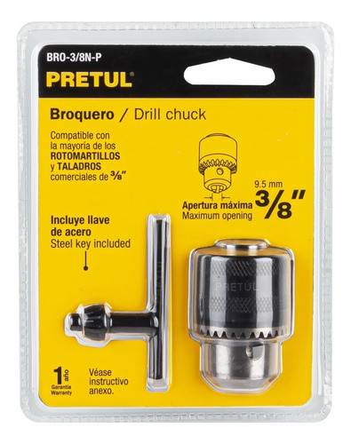 Broquero 3/8 Con Llave 27037 Pretul