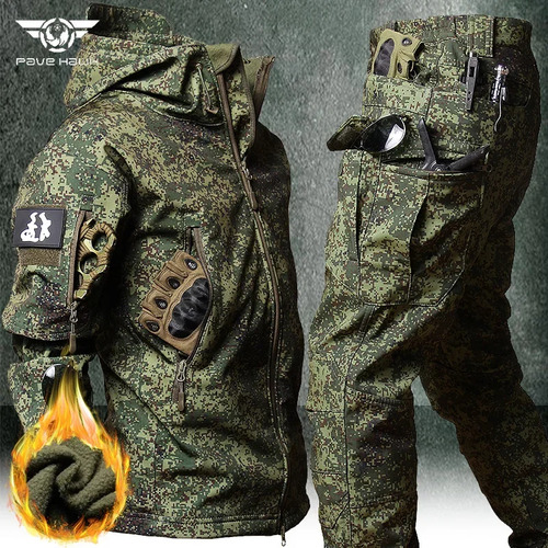 Set De Camuflaje Táctico Army Sharkskin Para Hombre, Imperme