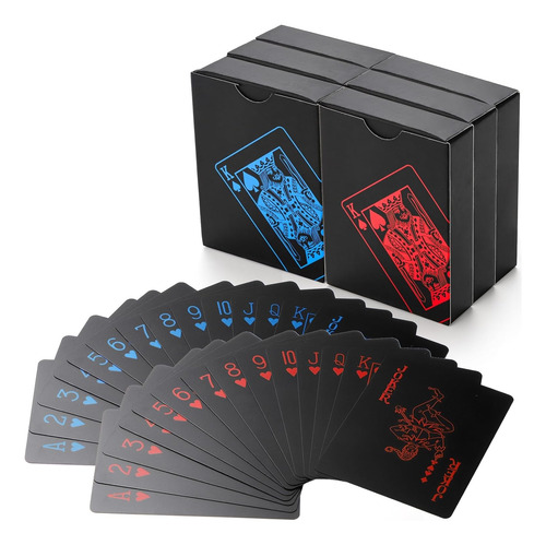 6 Barajas De Cartas De Poquer Impermeables, Coche De Jueg...