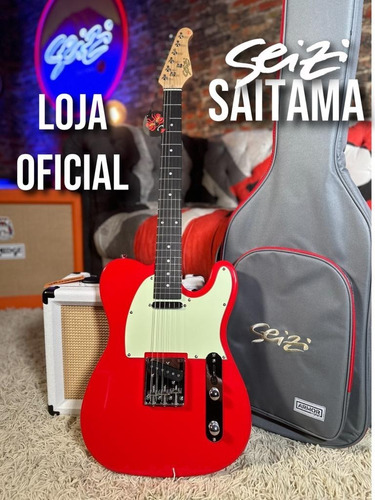 Guitarra Seizi Vintage Saitama Tl  Fiesta Red