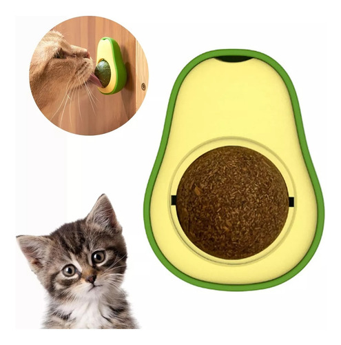 Juguete En Forma De Aguacate Y Bola Con Catnip Para Gato