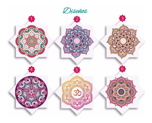 Imagen 2 de 7 de Vinilos Pared Mandalas 1x1metro
