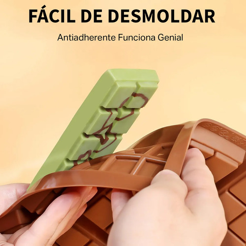 Molde De Chocolate Antiadherente De Silicona