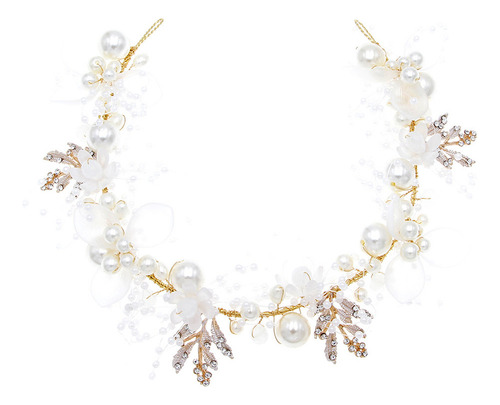Joyería Para El Cabello Para Bodas, Diadema Con Perlas Y Dia